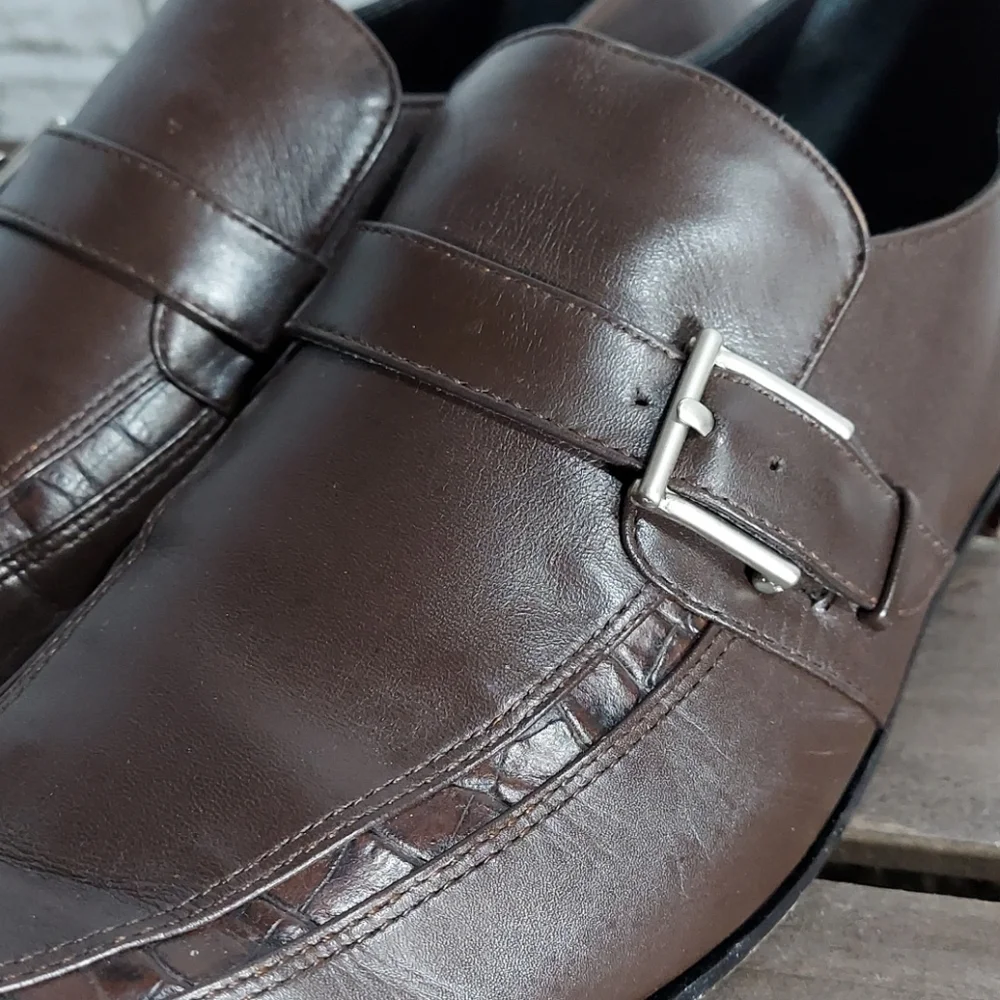 Vero Cuoio Studio Empoli croc embossed loafers